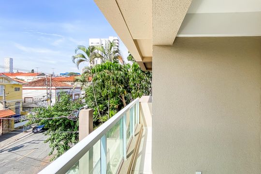 Varanda de apartamento à venda com 1 quarto, 47m² em Chácara Tatuapé, São Paulo