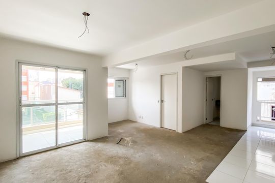Sala/cozinha de apartamento à venda com 1 quarto, 47m² em Chácara Tatuapé, São Paulo