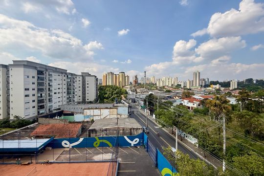 Vista  de kitnet/studio à venda com 1 quarto, 17m² em Santo Amaro, São Paulo