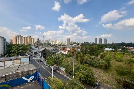Vista  de kitnet/studio à venda com 1 quarto, 17m² em Santo Amaro, São Paulo