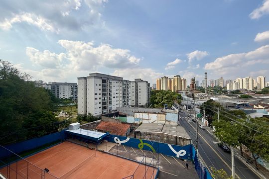 Vista  de kitnet/studio à venda com 1 quarto, 17m² em Santo Amaro, São Paulo