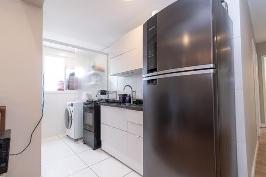 Cozinha de apartamento à venda com 2 quartos, 60m² em Jardim Matarazzo, São Paulo