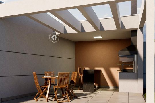 Churrasqueira  de apartamento à venda com 2 quartos, 35m² em Santo Amaro, São Paulo