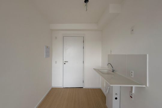 Cozinha  de kitnet/studio à venda com 1 quarto, 16m² em Santo Amaro, São Paulo