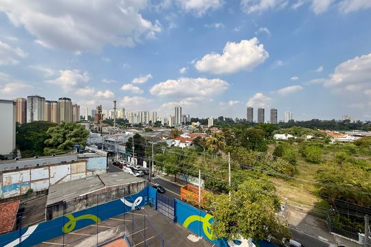 Vista Quarto 1 de apartamento à venda com 2 quartos, 28m² em Santo Amaro, São Paulo