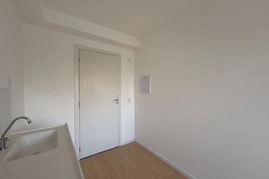 Cozinha  de kitnet/studio à venda com 1 quarto, 16m² em Santo Amaro, São Paulo