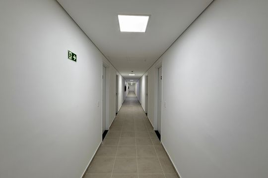 Hall Apartamento  de kitnet/studio à venda com 1 quarto, 17m² em Santo Amaro, São Paulo