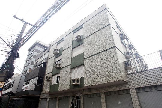 Fachada de apartamento à venda com 2 quartos, 60m² em Menino Deus, Porto Alegre