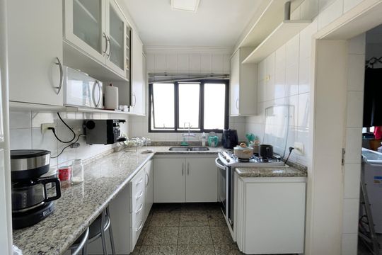 Cozinha - Armários de apartamento à venda com 3 quartos, 136m² em Santana, São Paulo