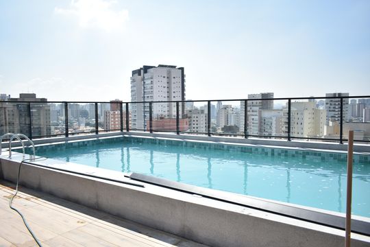 Área comum - Piscina de apartamento à venda com 2 quartos, 38m² em Chácara Inglesa, São Paulo