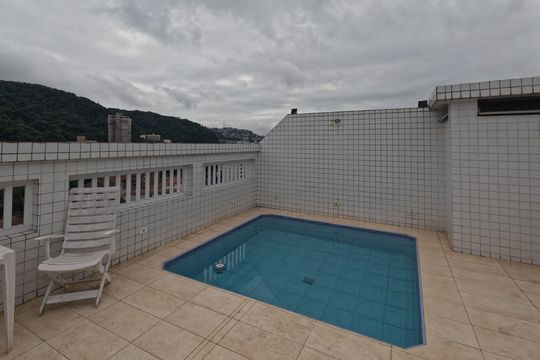 Piscina - 2º Piso de apartamento para alugar com 3 quartos, 201m² em Vila Belmiro, Santos