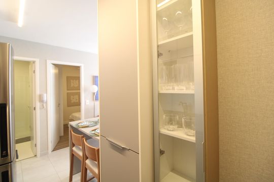 Cozinha de apartamento para alugar com 2 quartos, 33m² em Jurubatuba, São Paulo