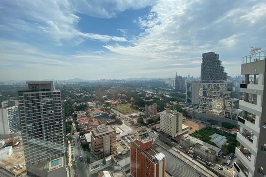 Varanda - vista de apartamento para alugar com 1 quarto, 33m² em Butantã, São Paulo