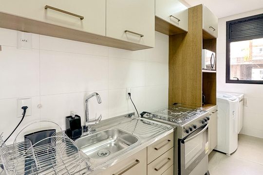 Cozinha de apartamento para alugar com 2 quartos, 75m² em Ingleses do Rio Vermelho, Florianópolis