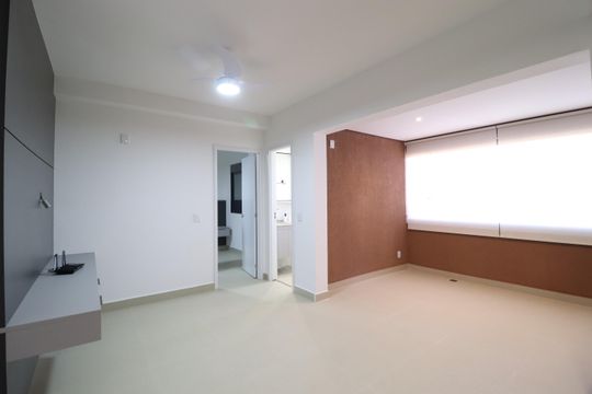 Sala de apartamento para alugar com 1 quarto, 43m² em Granja Marileusa, Uberlândia