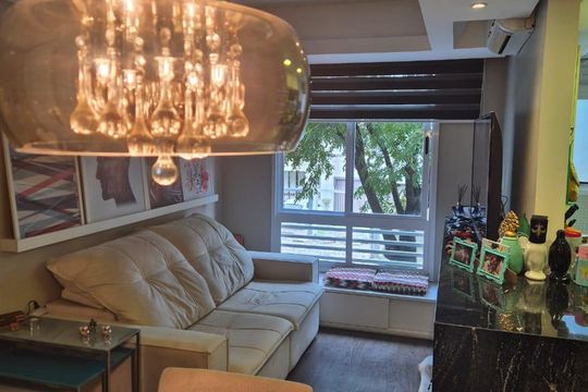 Sala de Jantar de apartamento à venda com 2 quartos, 52m² em Partenon, Porto Alegre