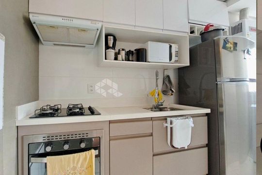 Cozinha de apartamento à venda com 2 quartos, 59m² em Partenon, Porto Alegre