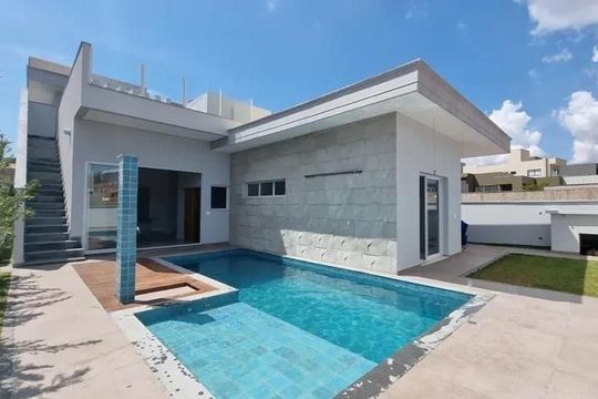 Área externa de casa à venda com 4 quartos, 280m² em Alphaville Nova Lima, Nova Lima