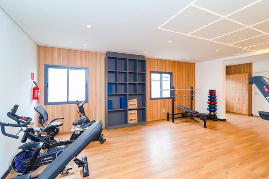 Área comum - Academia de kitnet/studio para alugar com 1 quarto, 28m² em Cidade Antônio Estêvão de Carvalho, São Paulo