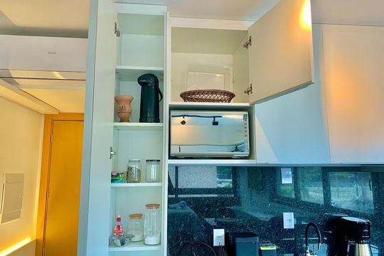 Cozinha de apartamento para alugar com 1 quarto, 31m² em Petrópolis, Porto Alegre