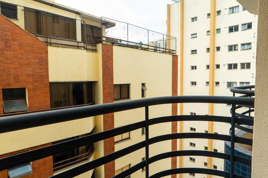 Sacada do Quarto de apartamento à venda com 1 quarto, 28m² em Vila Monte Alegre, São Paulo