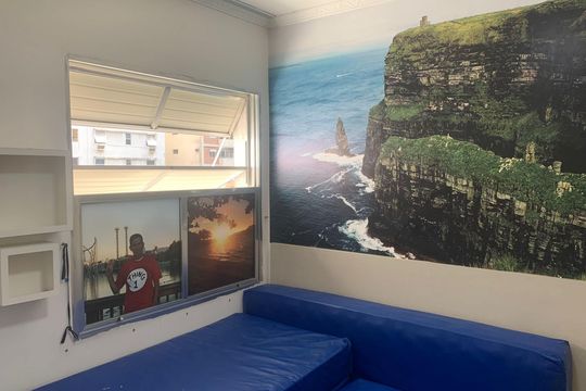Suite de apartamento para alugar com 1 quarto, 56m² em Boqueirão, Santos