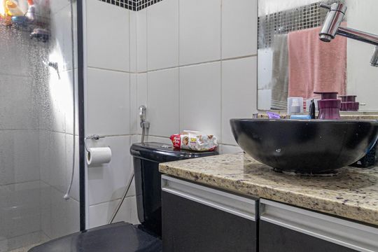 Banheiro de apartamento para alugar com 2 quartos, 46m² em Vila Talarico, São Paulo