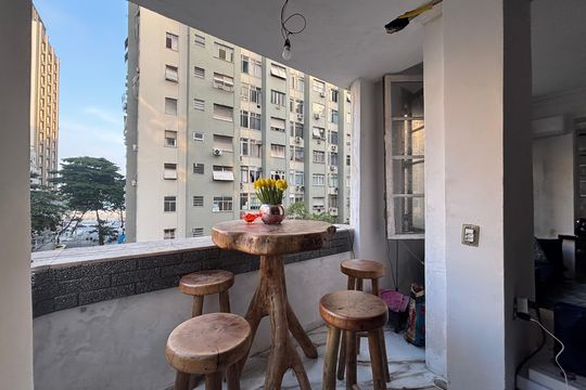 Varanda da Sala de apartamento à venda com 4 quartos, 157m² em Copacabana, Rio de Janeiro