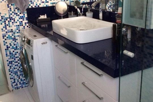 Banheiro de apartamento à venda com 1 quarto, 43m² em Perdizes, São Paulo