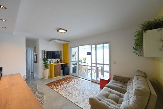 Sala de apartamento à venda com 3 quartos, 84m² em Chácara Inglesa, São Paulo