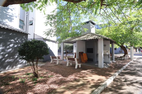 Área comum - Churrasqueira de apartamento para alugar com 2 quartos, 47m² em Mato Grande, Canoas