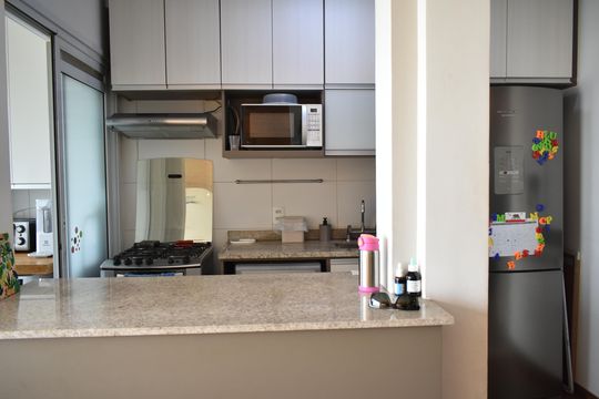 Cozinha de apartamento à venda com 2 quartos, 64m² em Vila do Bosque, São Paulo
