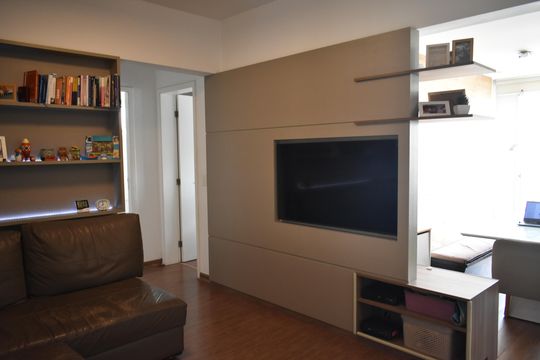 Sala de apartamento à venda com 2 quartos, 64m² em Vila do Bosque, São Paulo