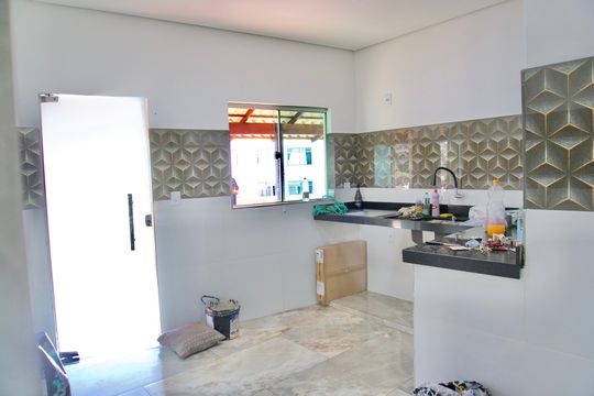 Cozinha de casa à venda com 2 quartos, 150m² em Gameleira, Belo Horizonte
