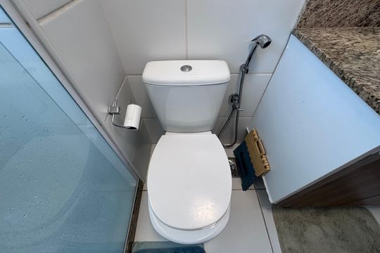 Suíte - Banheiro de apartamento para alugar com 2 quartos, 86m² em Recreio dos Bandeirantes, Rio de Janeiro