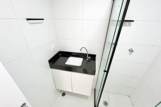 Banheiro de kitnet/studio para alugar com 1 quarto, 30m² em Tucuruvi, São Paulo