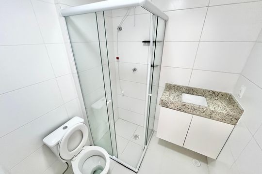 Banheiro de kitnet/studio para alugar com 1 quarto, 30m² em Tucuruvi, São Paulo