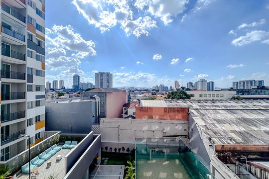 Vista do Quarto 1 de apartamento para alugar com 2 quartos, 45m² em Tatuapé, São Paulo