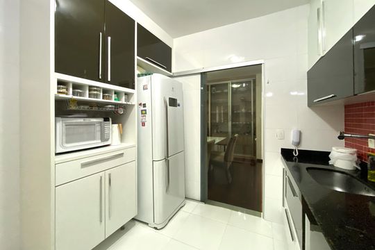 Cozinha de apartamento à venda com 3 quartos, 124m² em Luxemburgo, Belo Horizonte