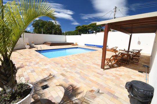 Área comum - Piscina de apartamento para alugar com 3 quartos, 75m² em Vila Guararapes, Campinas