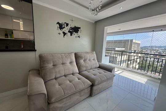 Sala de apartamento à venda com 2 quartos, 71m² em Alphaville Residencial Um, Barueri
