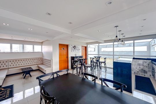 Área comum - Salão de festas de apartamento para alugar com 1 quarto, 37m² em Penha de França, São Paulo