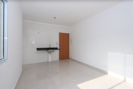 Sala e Cozinha de apartamento à venda com 2 quartos, 58m² em Vila Alpina, São Paulo