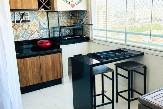 Cozinha de apartamento à venda com 3 quartos, 108m² em Vila Augusta, Guarulhos