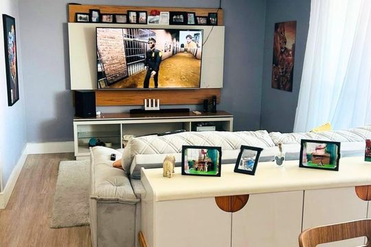 Sala de apartamento à venda com 3 quartos, 108m² em Vila Augusta, Guarulhos