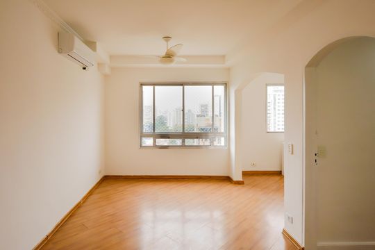Sala de Estar de apartamento à venda com 3 quartos, 84m² em Cidade Monções, São Paulo