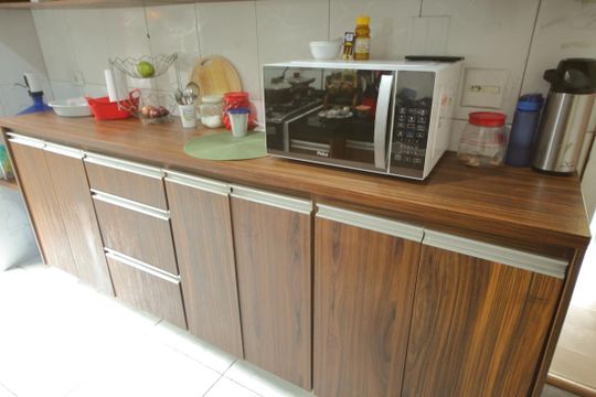 Cozinha  de apartamento à venda com 3 quartos, 78m² em Demarchi, São Bernardo do Campo
