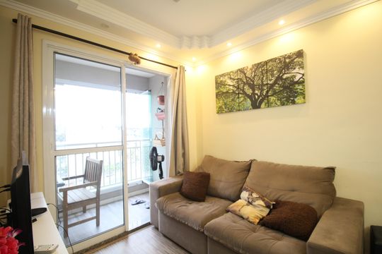 Sala de apartamento à venda com 2 quartos, 48m² em Jardim Umarizal, São Paulo