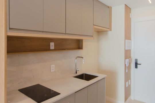 Cozinha de kitnet/studio à venda com 1 quarto, 25m² em Ipiranga, São Paulo