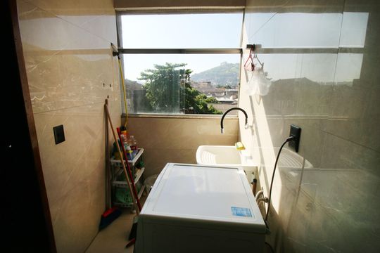 Área de Serviço de apartamento à venda com 3 quartos, 67m² em Vaz Lobo, Rio de Janeiro